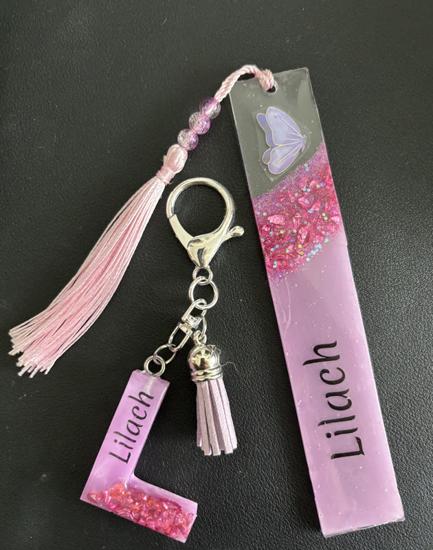 סימנייה ומחזיק מפתחות בשרף UV